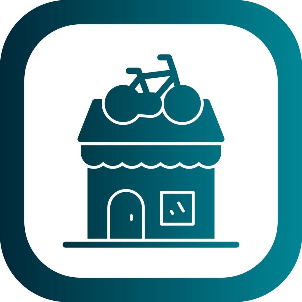 diseño de icono de vector de tienda de bicicletas