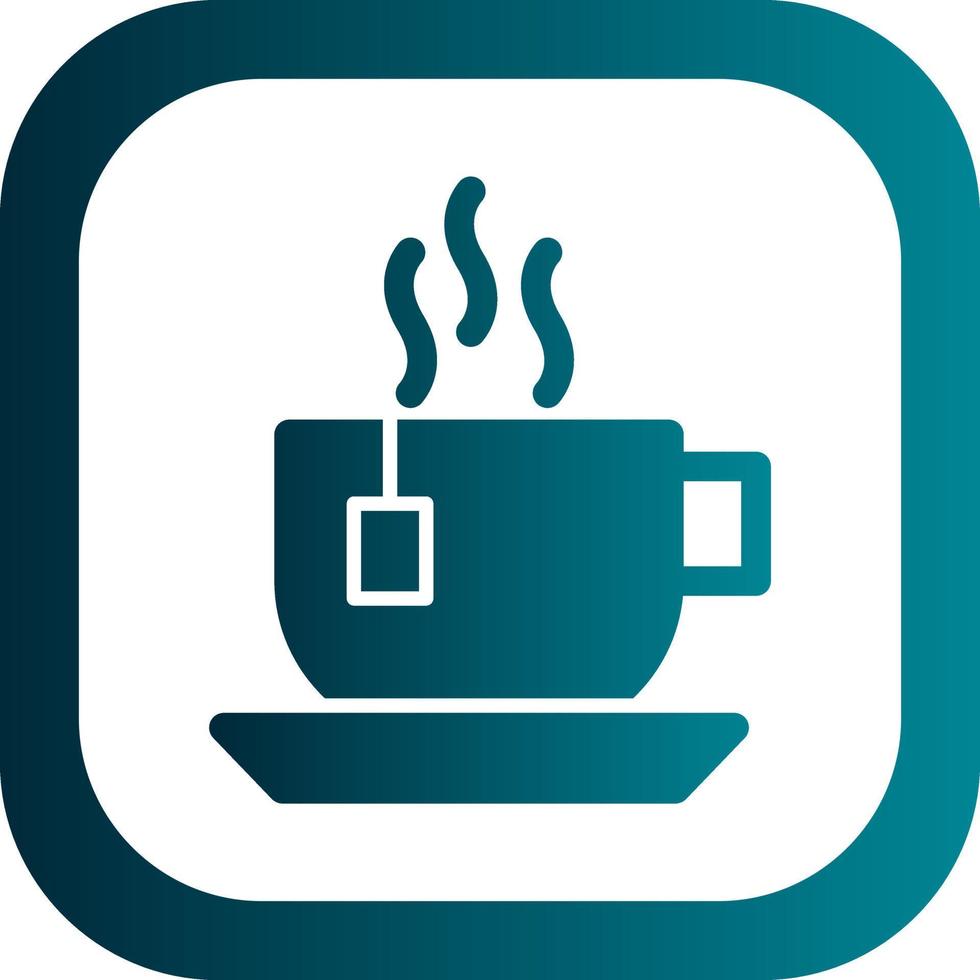 Afternoon Tea Vector Icon Design
