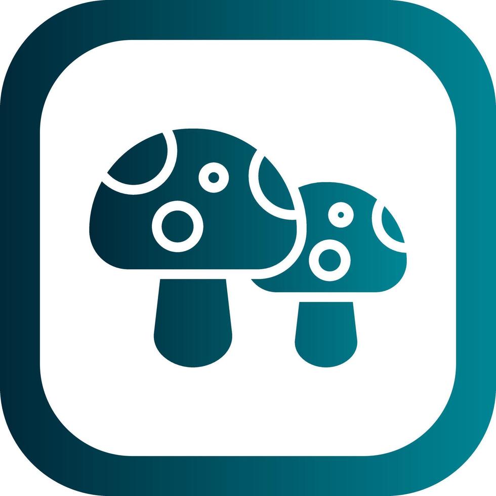 Mushroom Vector Icon Design