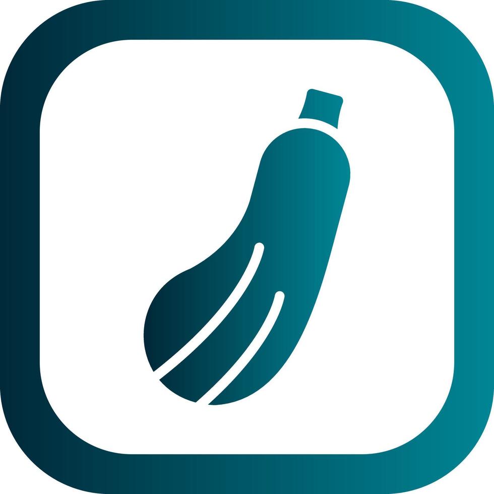 Zucchini Vector Icon Design