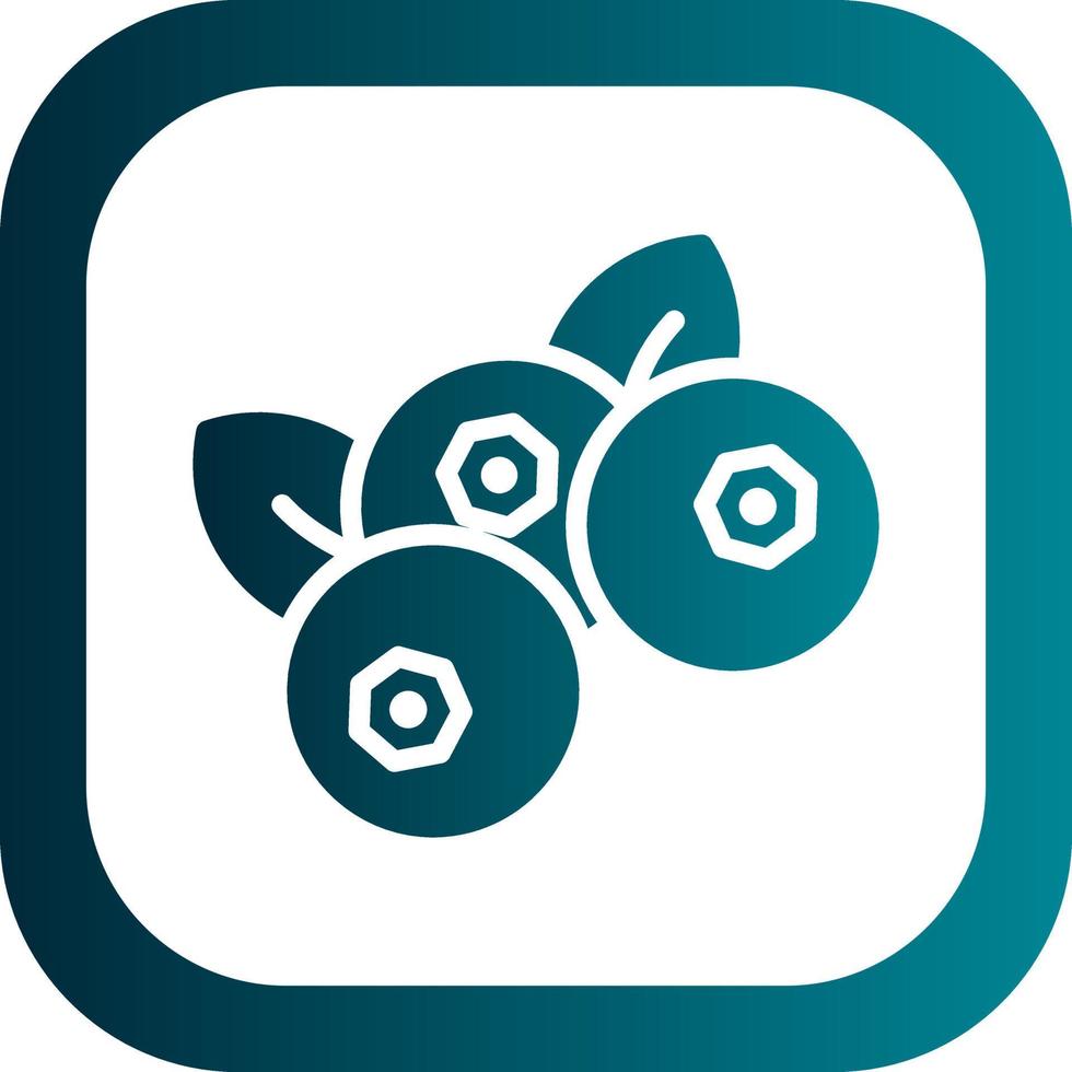 Blueberry Vector Icon Design