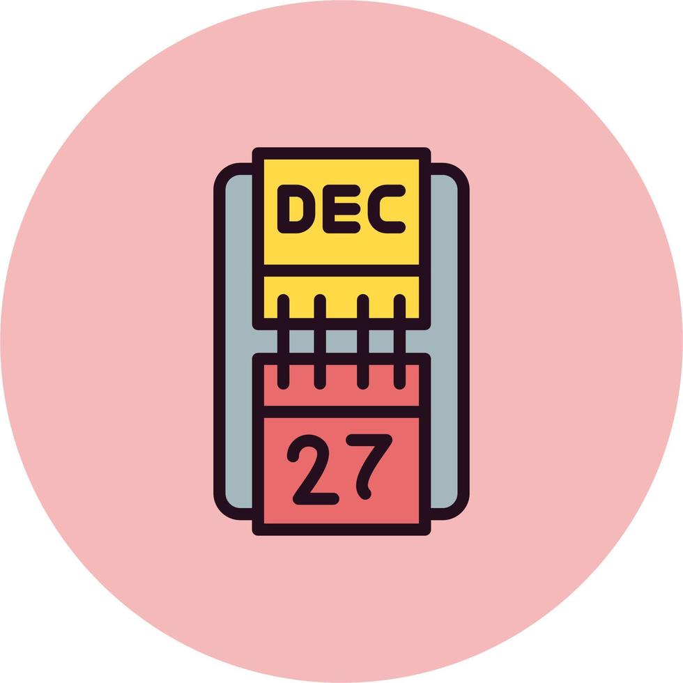 icono de vector de calendario