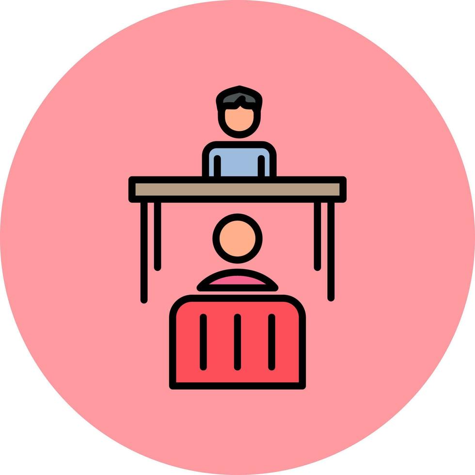 Job Interview Vector Icon