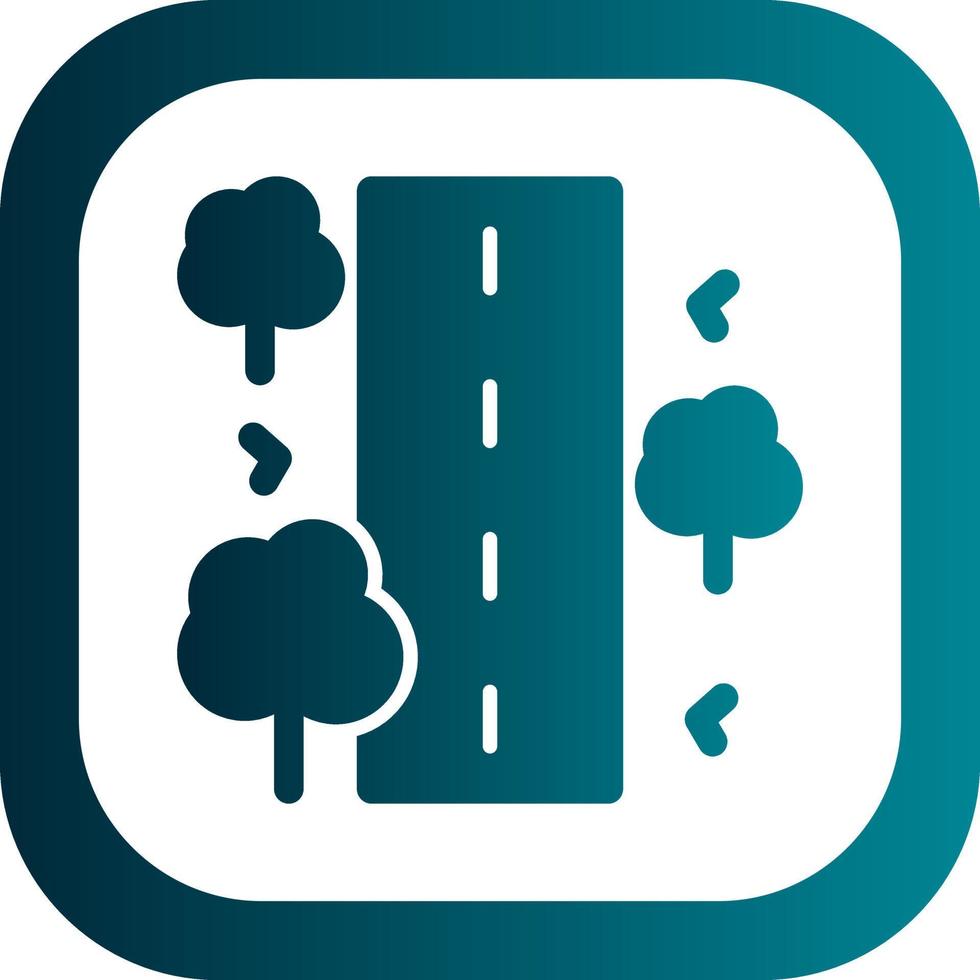 Unsealed Road Vector Icon Design