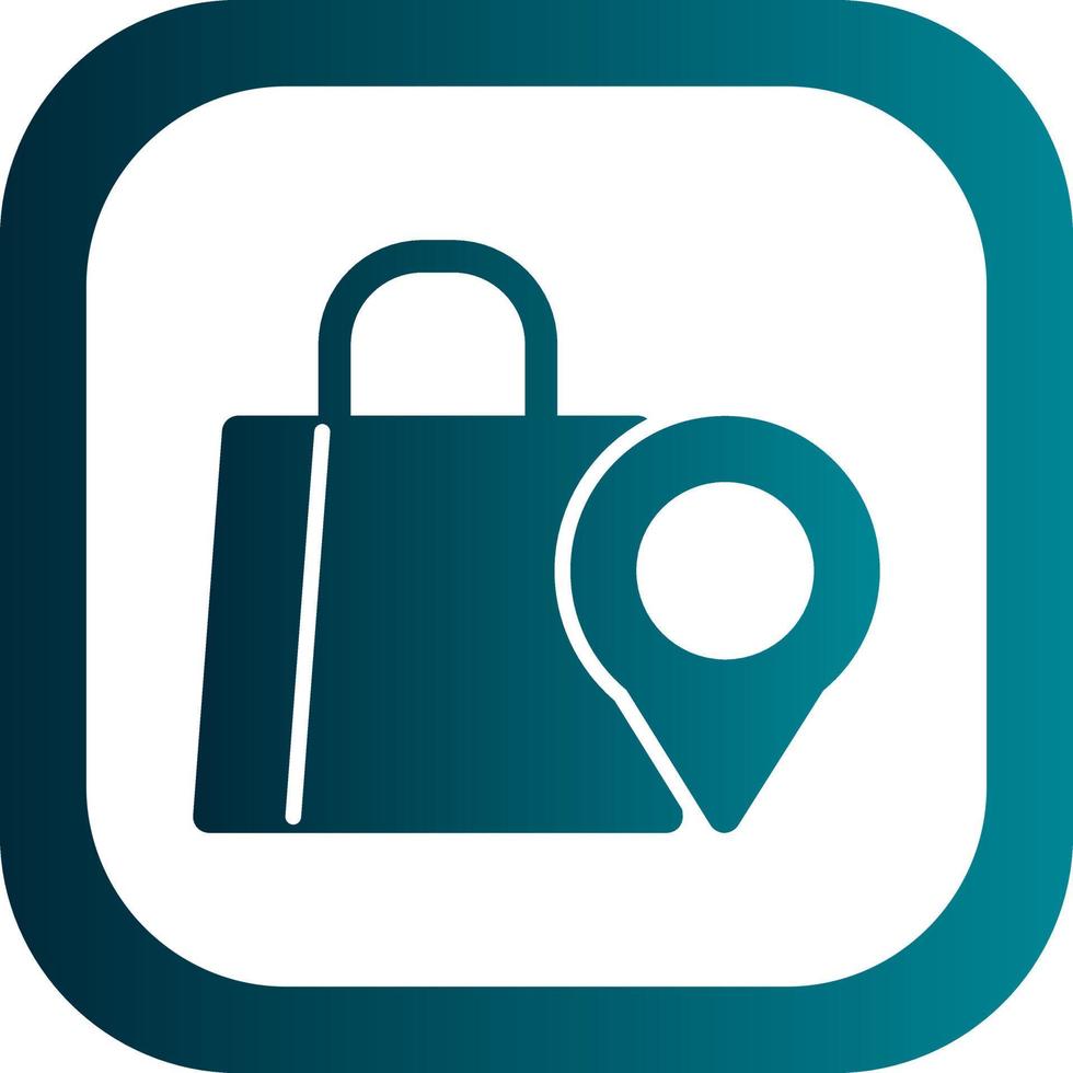 Shopping Destination Vector Icon Design