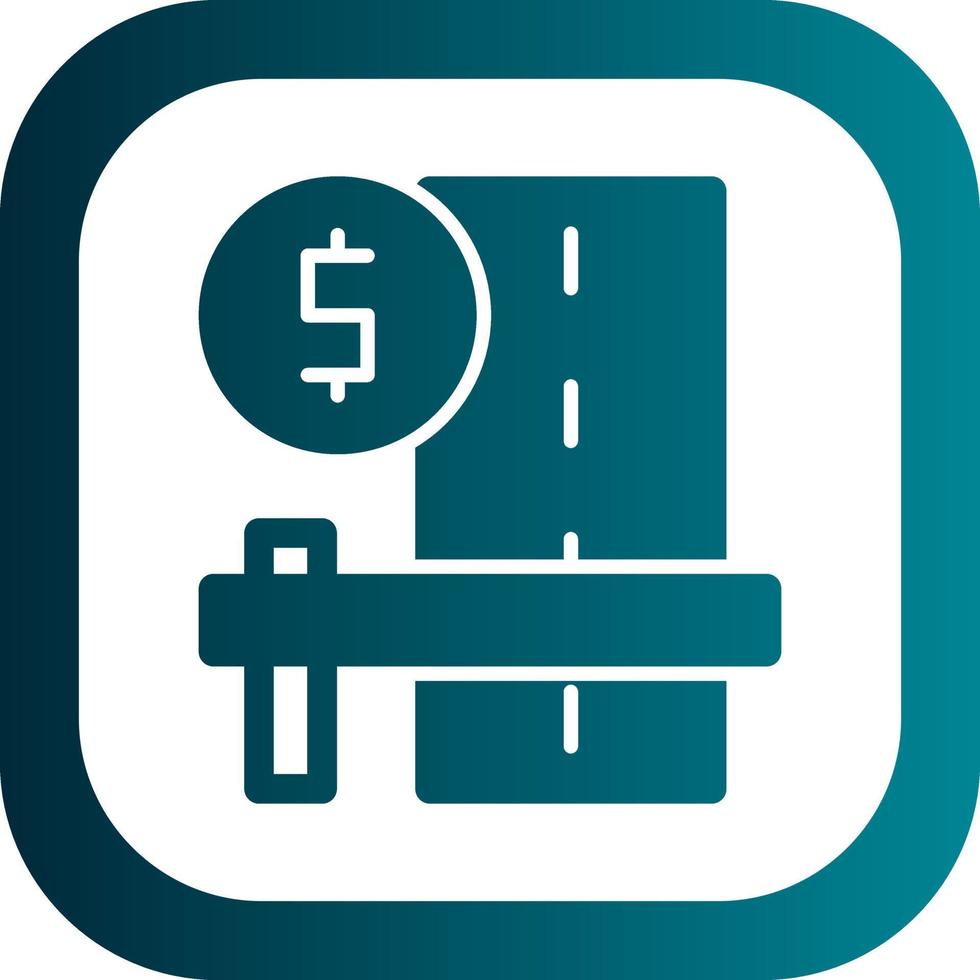 Toll Road Vector Icon Design