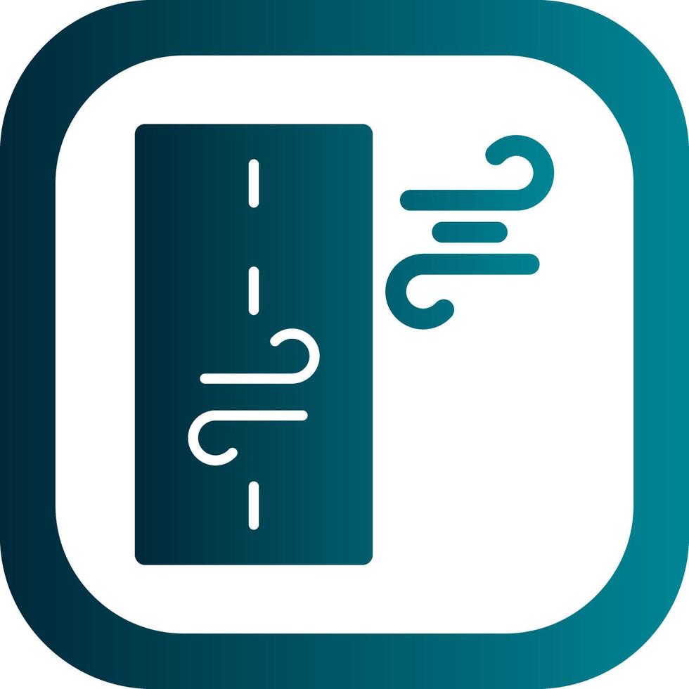 Windy Road Vector Icon Design
