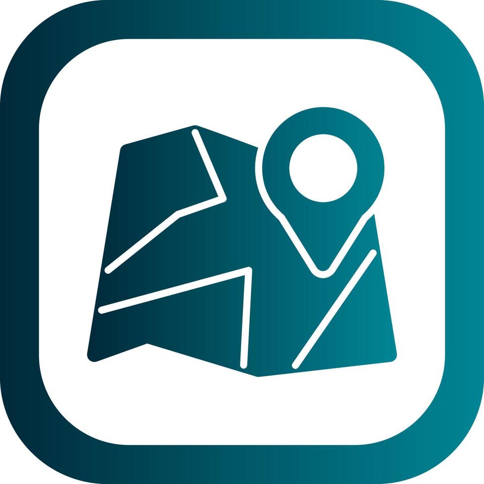 Paper Map Vector Icon Design