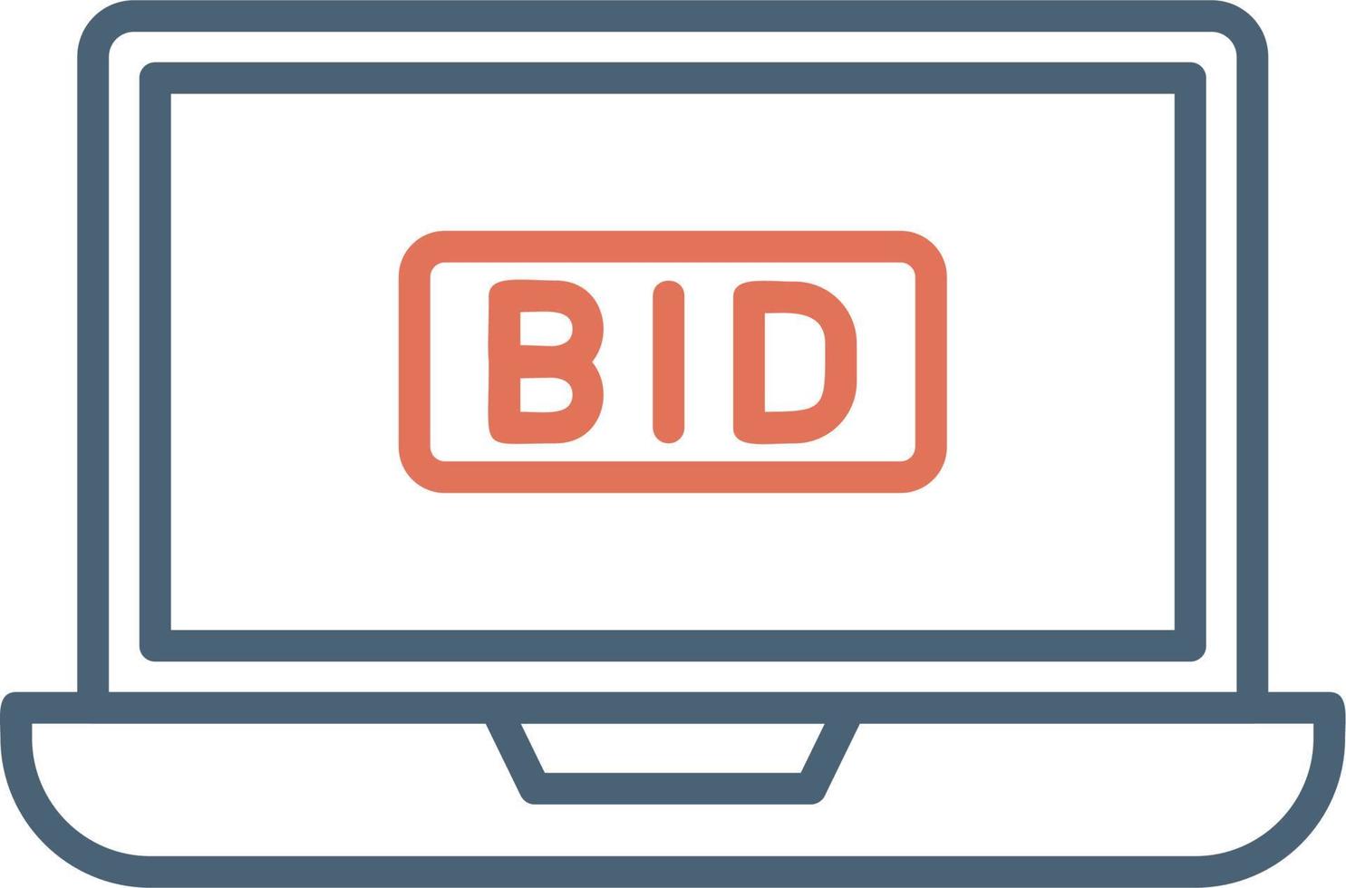 Bid Vector Icon