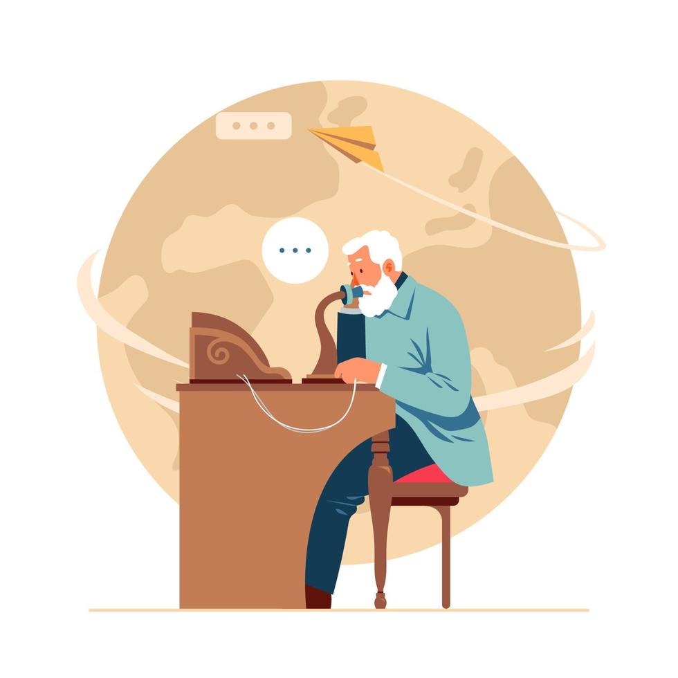 Alexander Graham Bell Concept vector