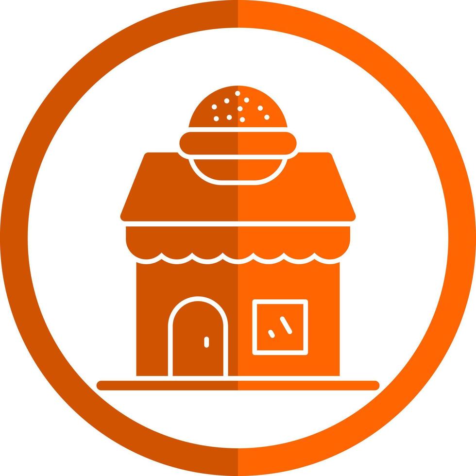 Burger Shop Vector Icon Design