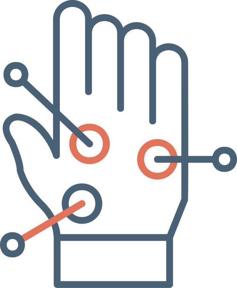 Hand Acupuncture Vector Icon