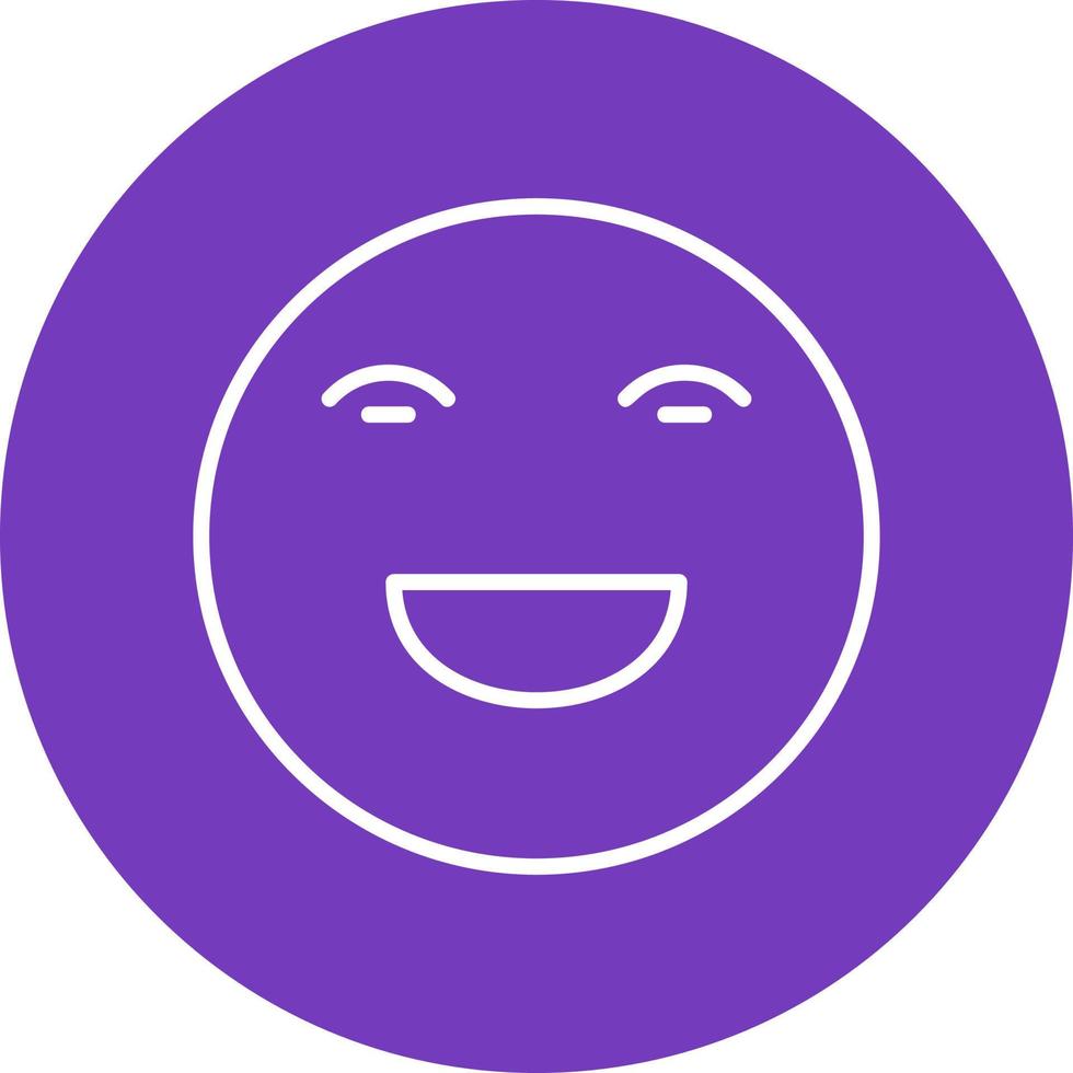 icono de vector de cara feliz