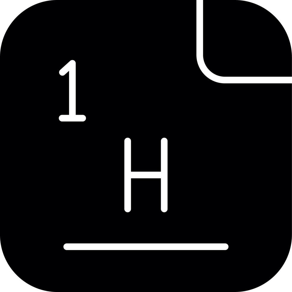 Hydrogen Vector Icon