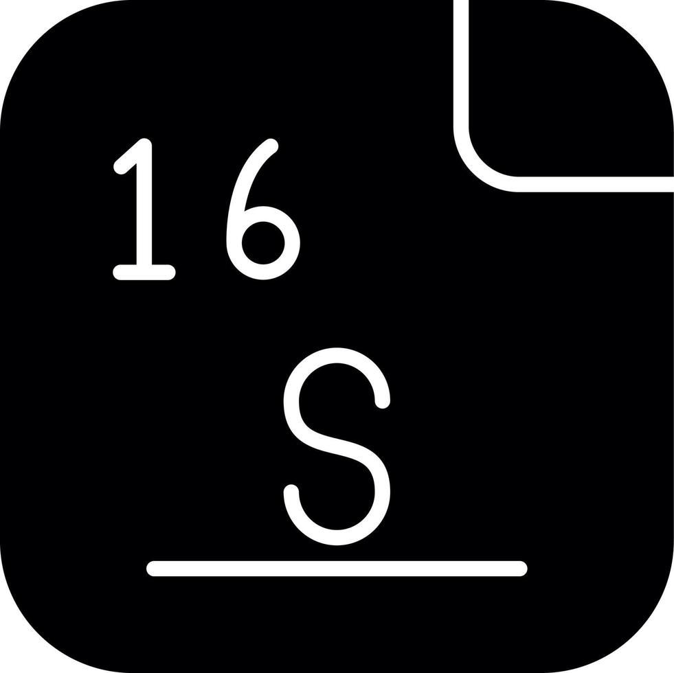 Sulfur Vector Icon