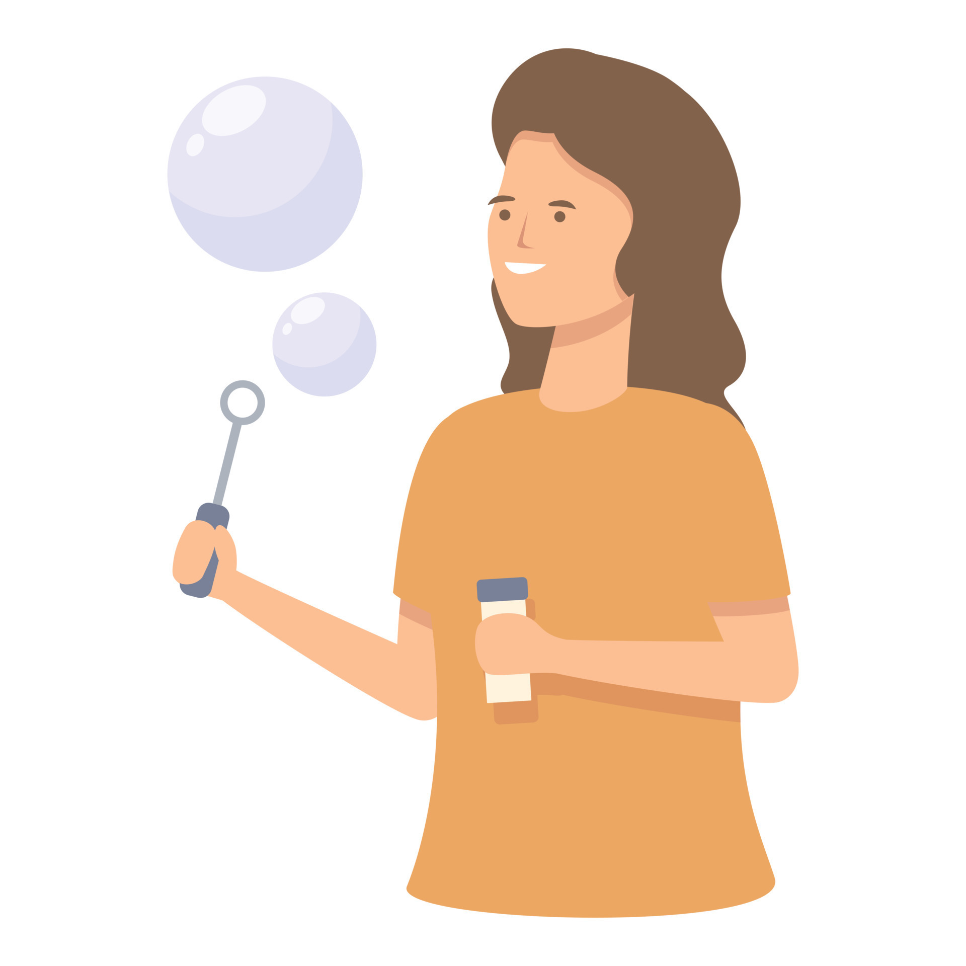 Fun blowing bubbles icon cartoon vector. Kid soap 20353334 Vector Art