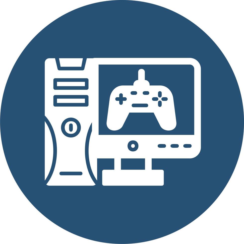 icono de vector de juego de computadora