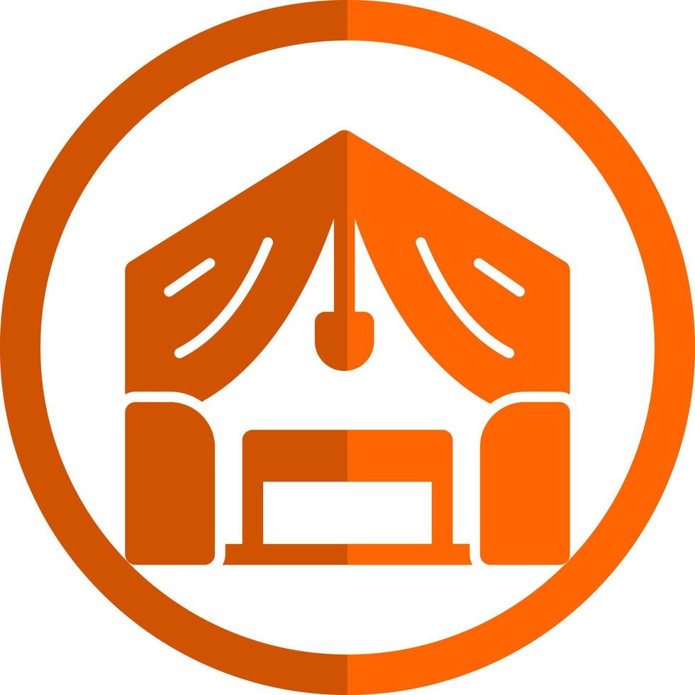 Luxury Camp Vector Icon Design