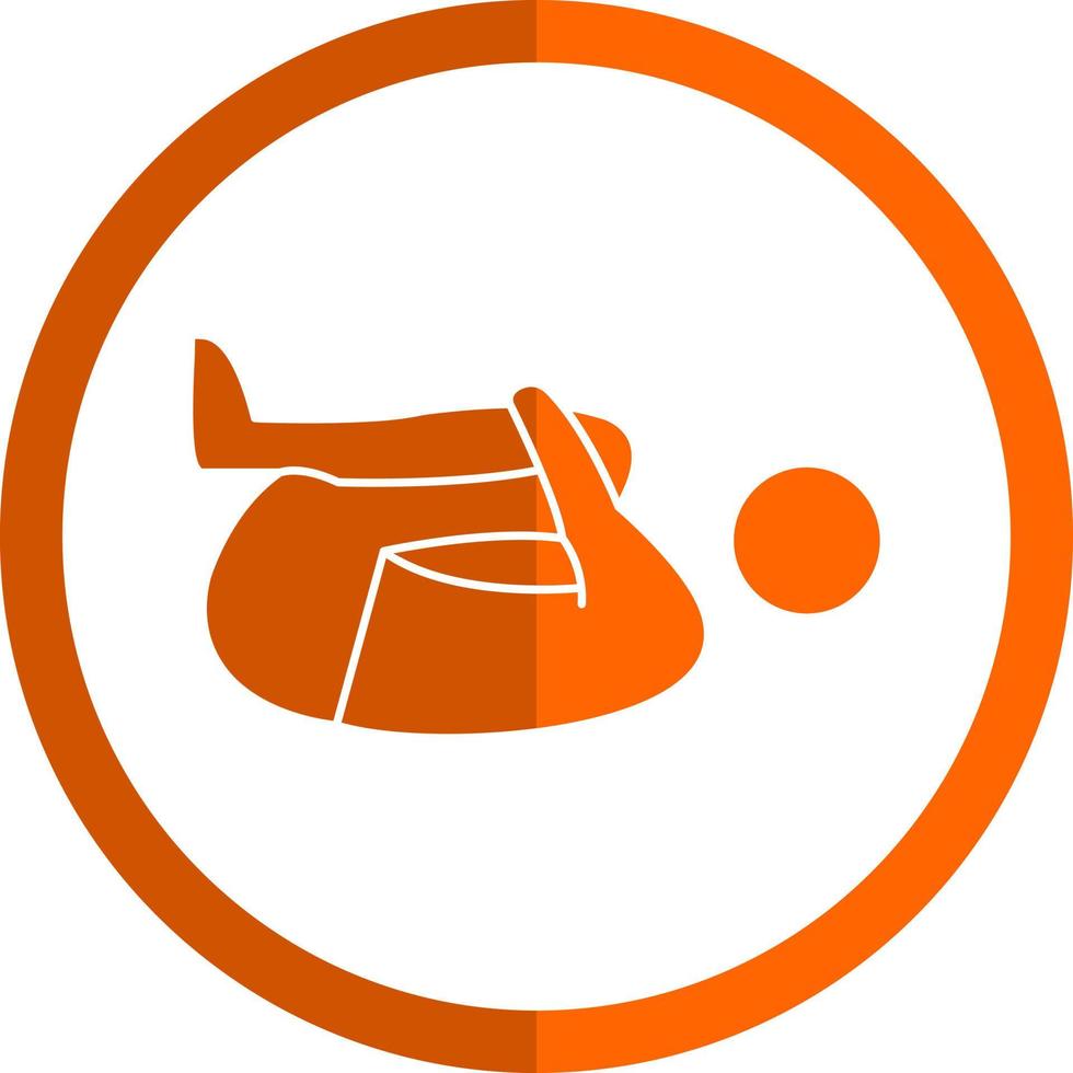 Knee Press Vector Icon Design