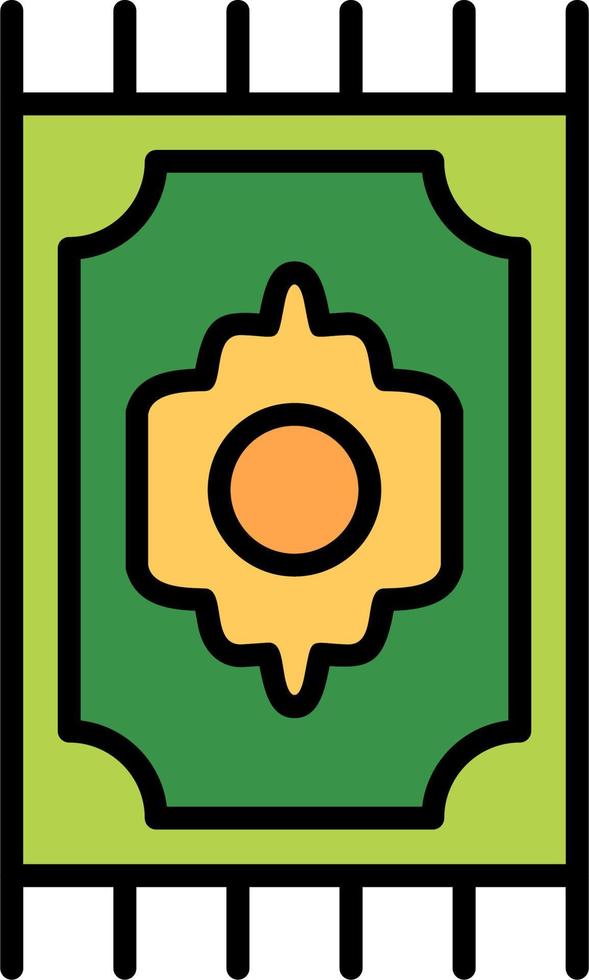 Prayer Mat Vector Icon