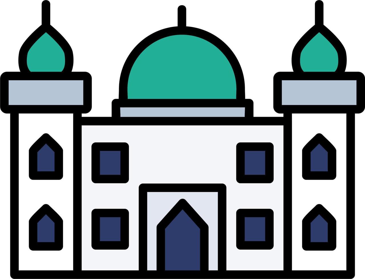 nabawi mezquita vector icono