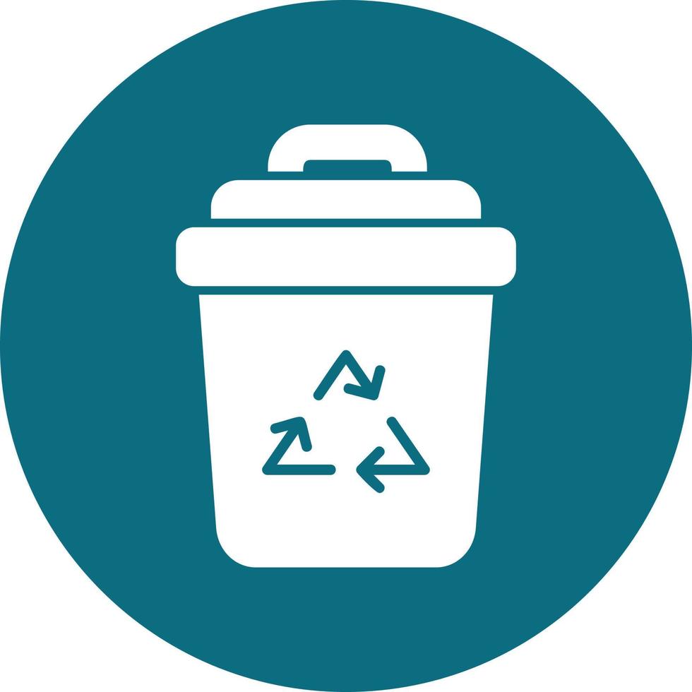 Waste Bin Vector Icon