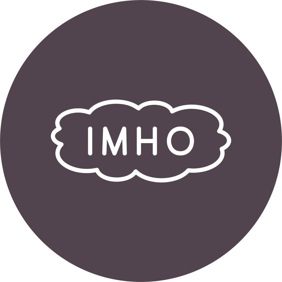 Imho Vector Icon