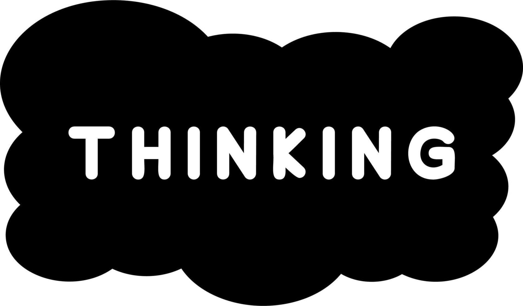Thinking Vector Icon