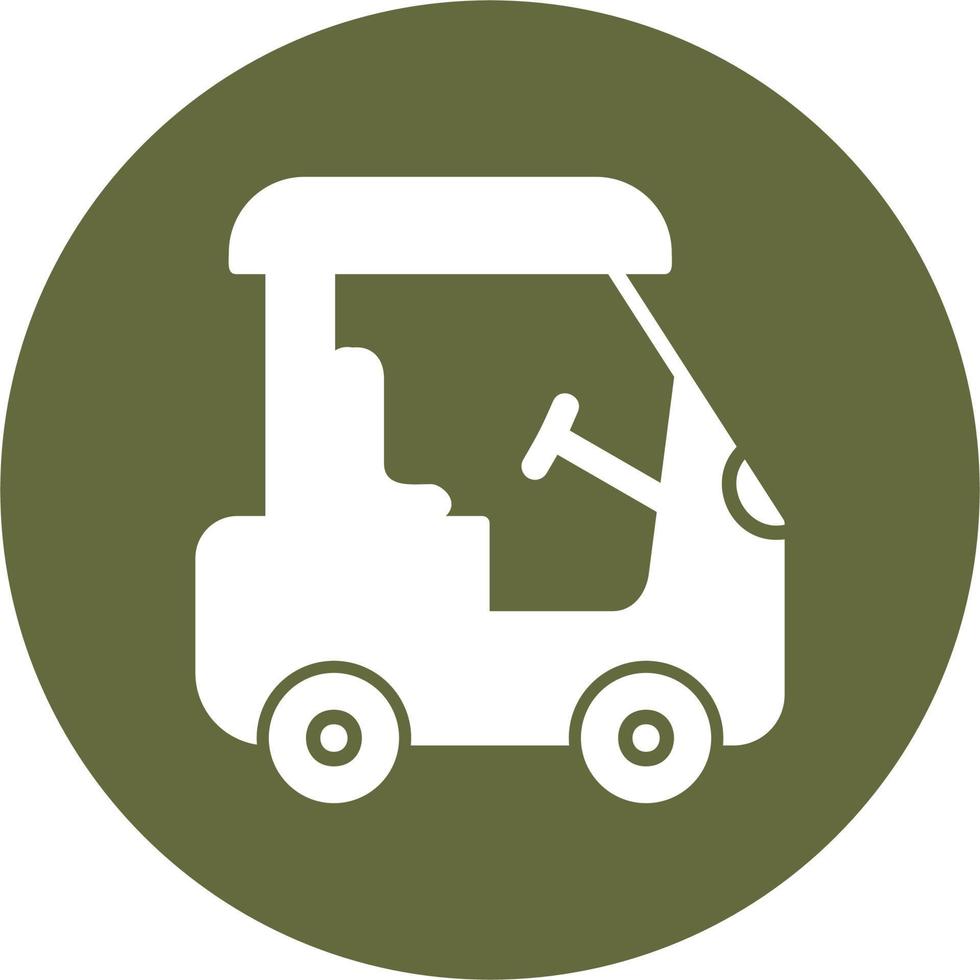 Golf Cart Vector Icon