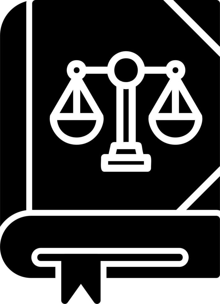 Law Book Vector Icon