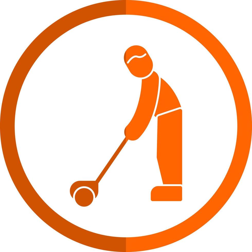 Golf Player Vector Icon Design