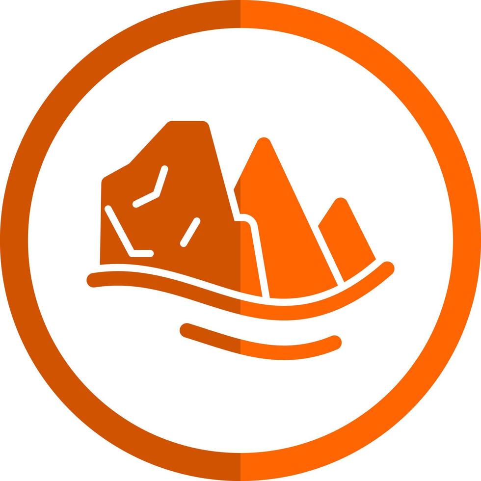 Mountains Vector Icon Design