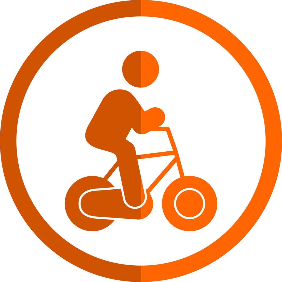 diseño de icono de vector de persona de ciclismo