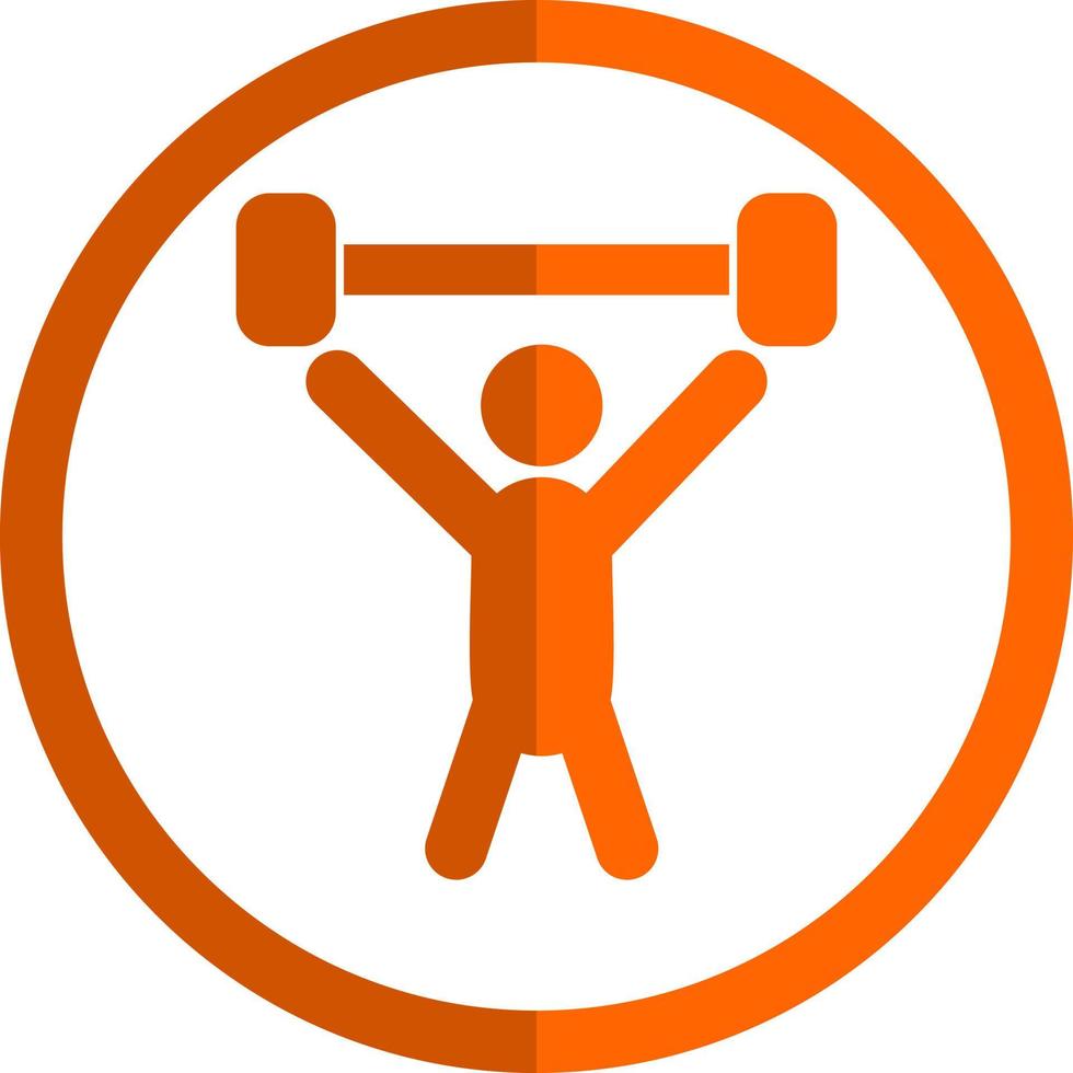 Weight Lifting Person Vector Icon Design