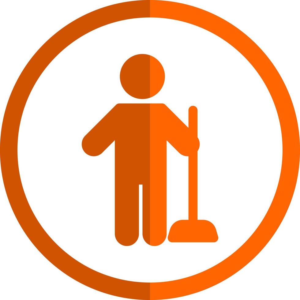 Man Holding Wiper Vector Icon Design