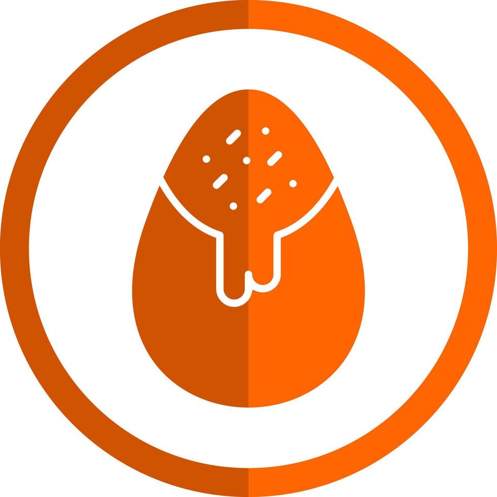 Chocolate Egg Vector Icon Design