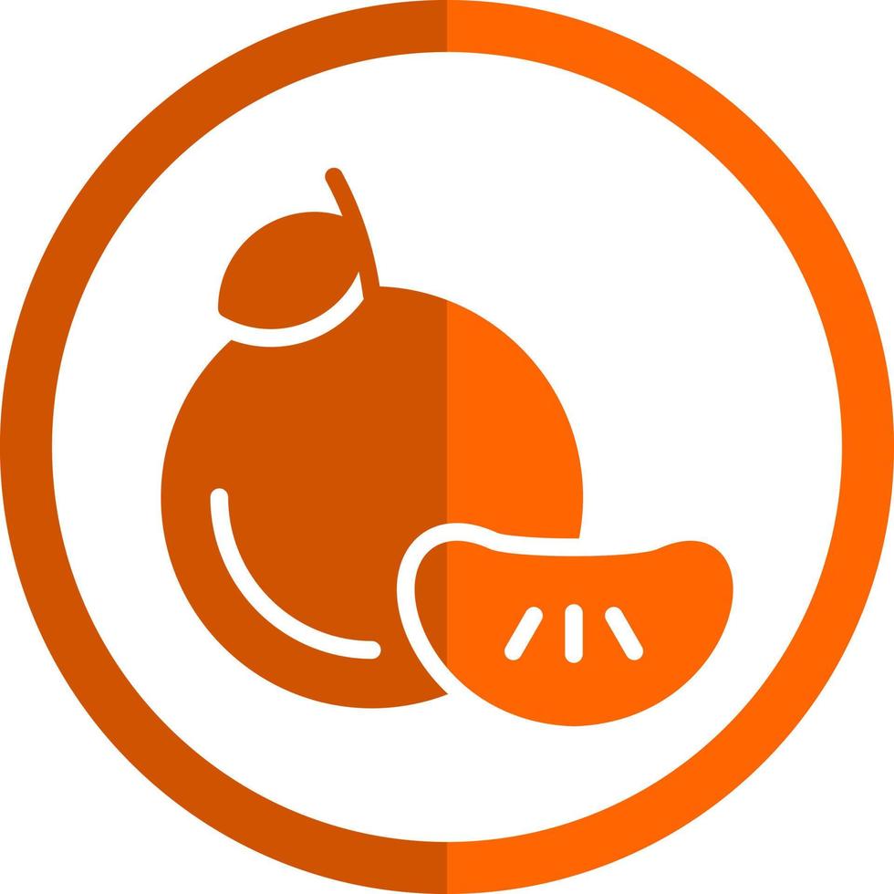 Mandarin Vector Icon Design