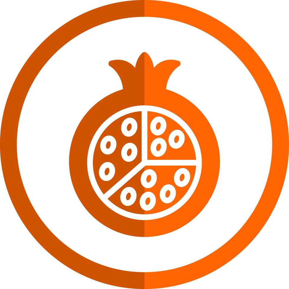 Pomegranate Vector Icon Design