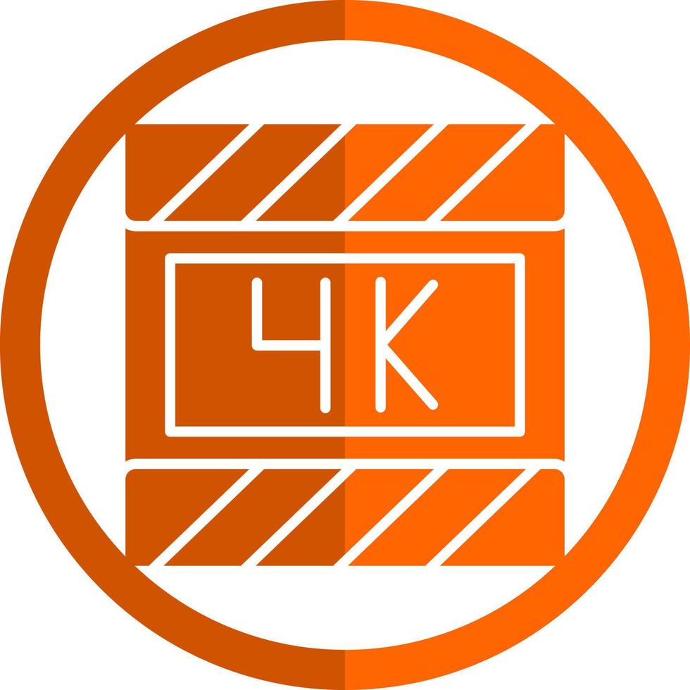4k Film Vector Icon Design