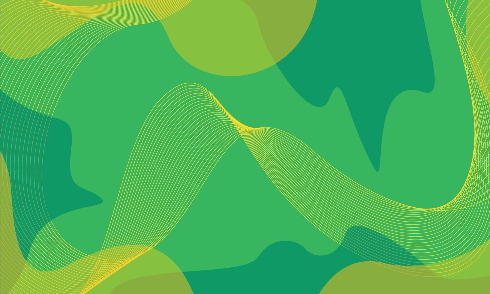 Green Color Abstract Lines Background vector