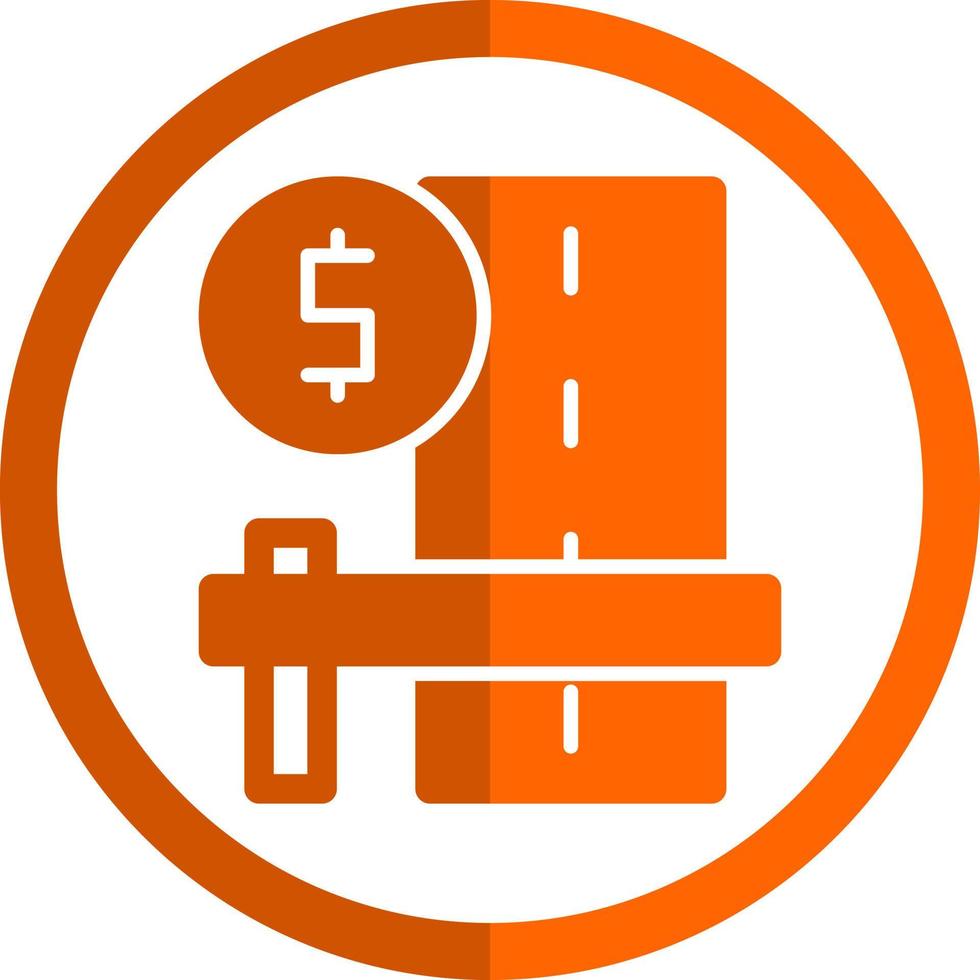 Toll Road Vector Icon Design