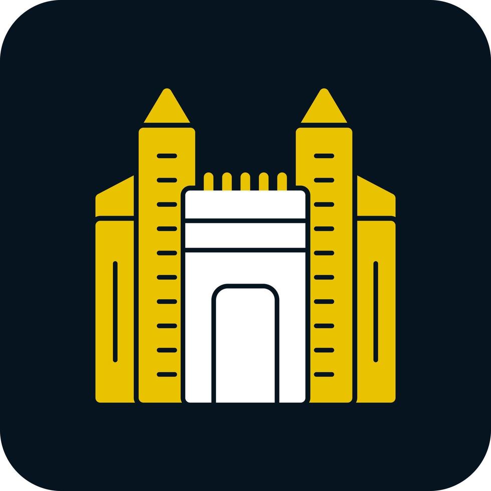 Ishtar Gate Vector Icon Design