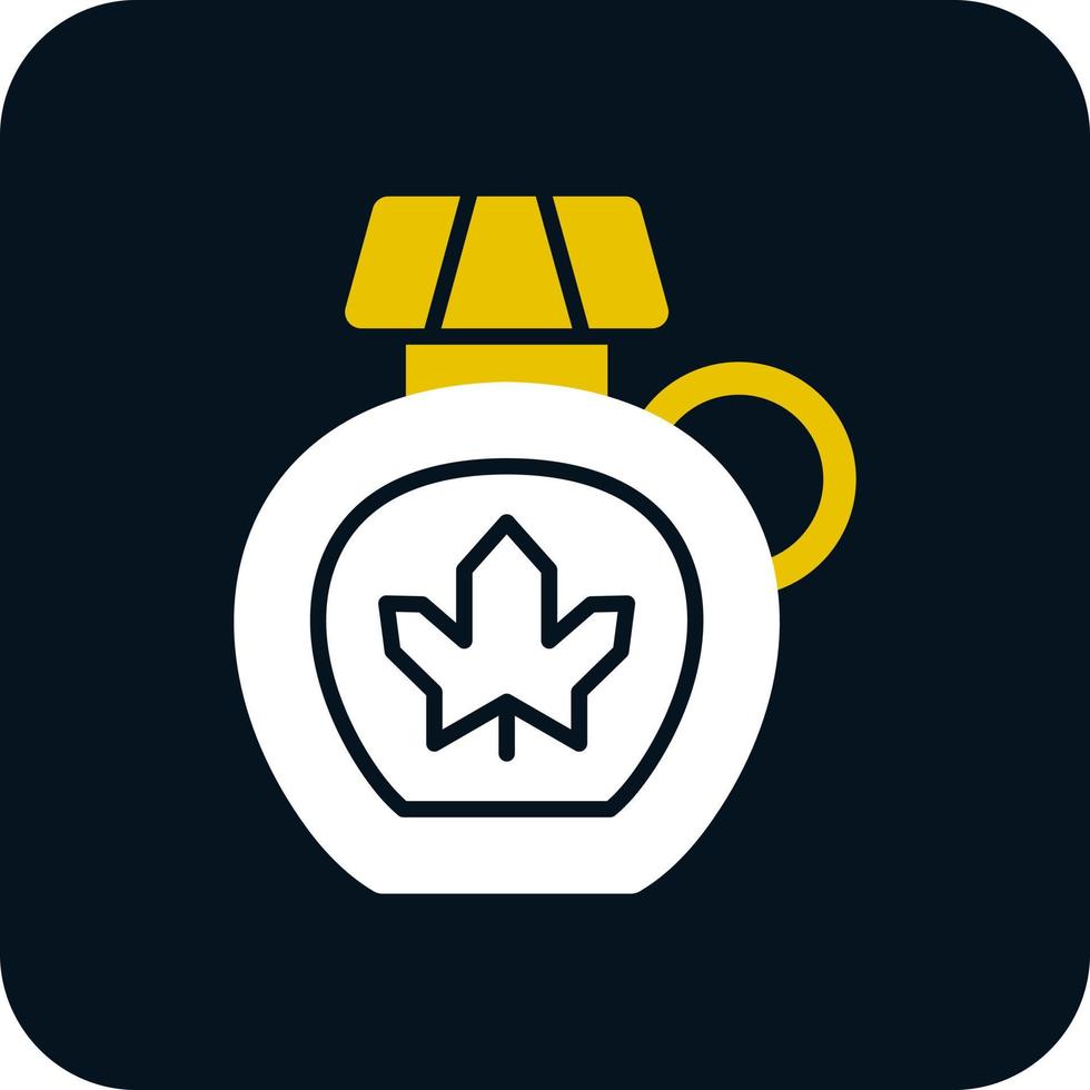 Maple Syrup Vector Icon Design