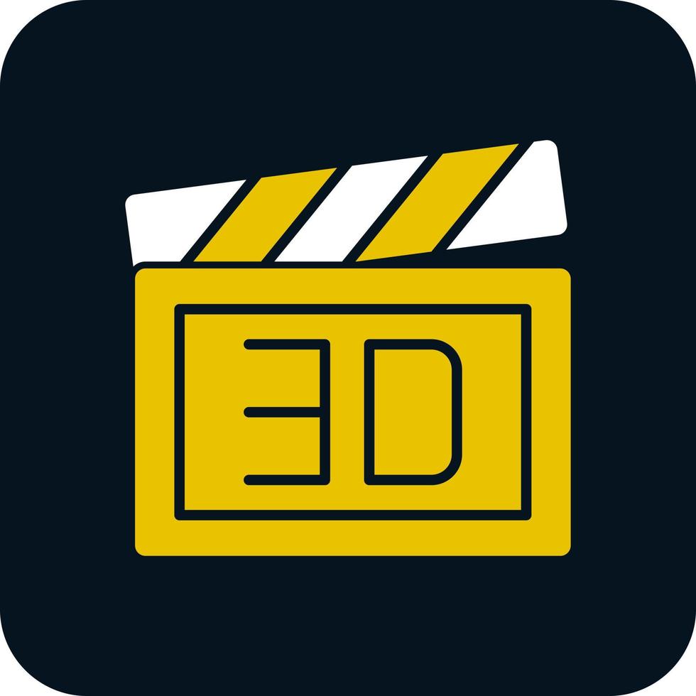 3d Film Vector Icon Design