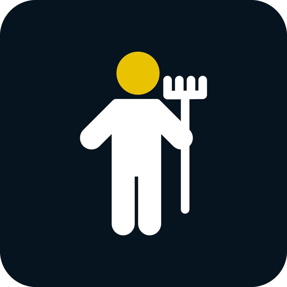 Man Holding Mop Vector Icon Design