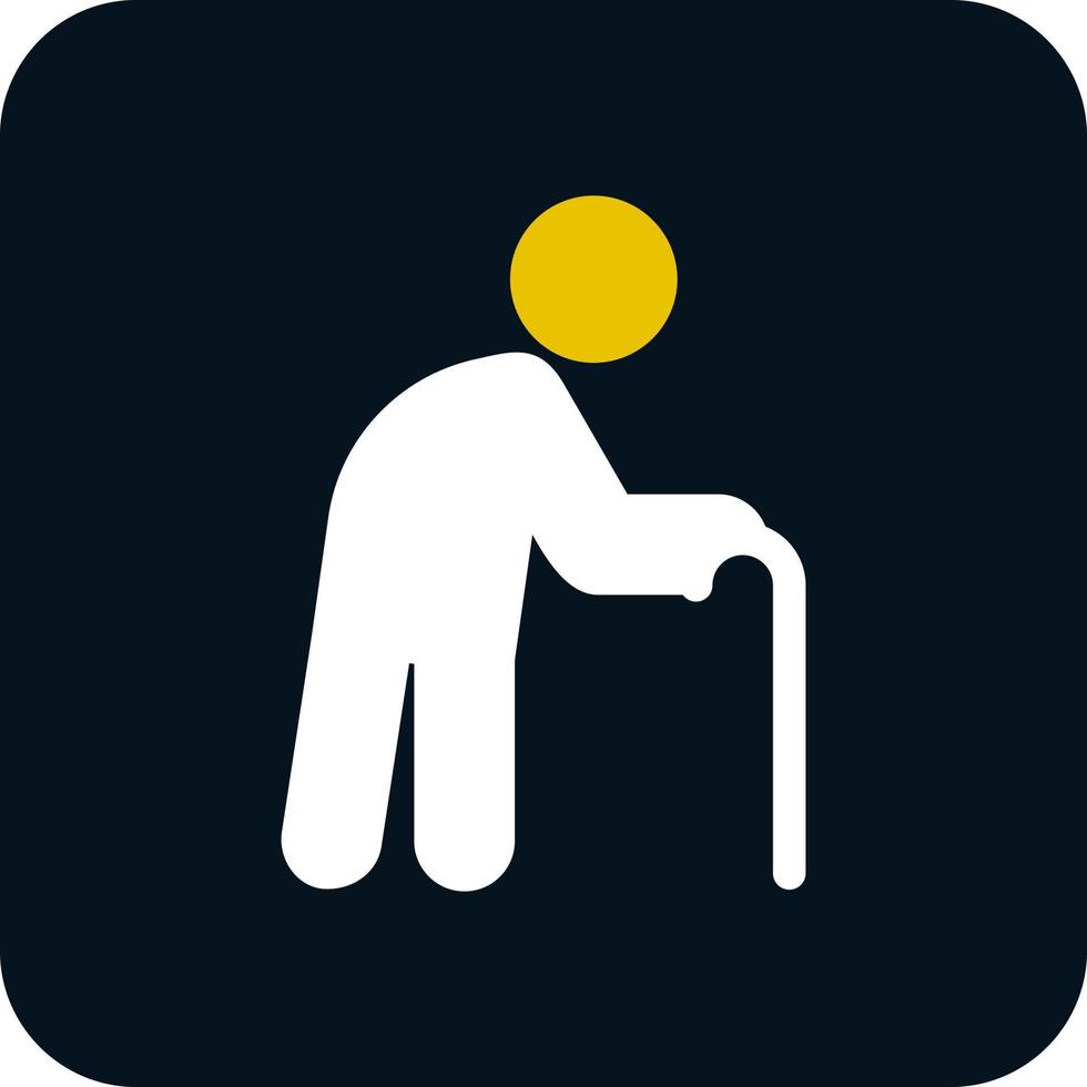 Old Man Vector Icon Design