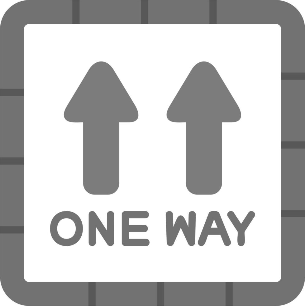 One Way Vector Icon