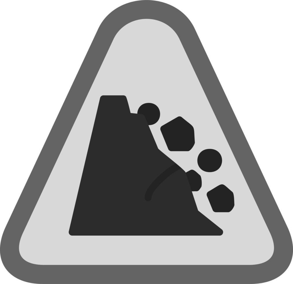 Falling Rocks Vector Icon
