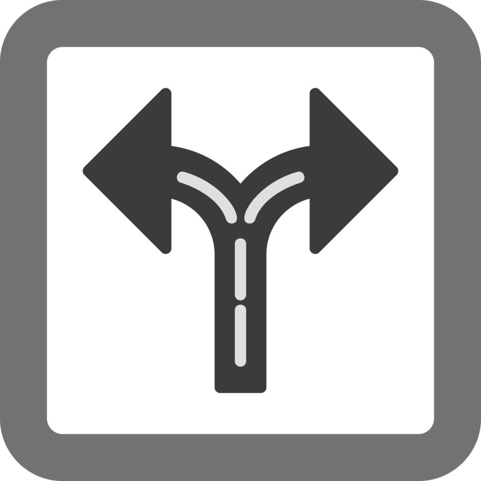 Crossroad Vector Icon
