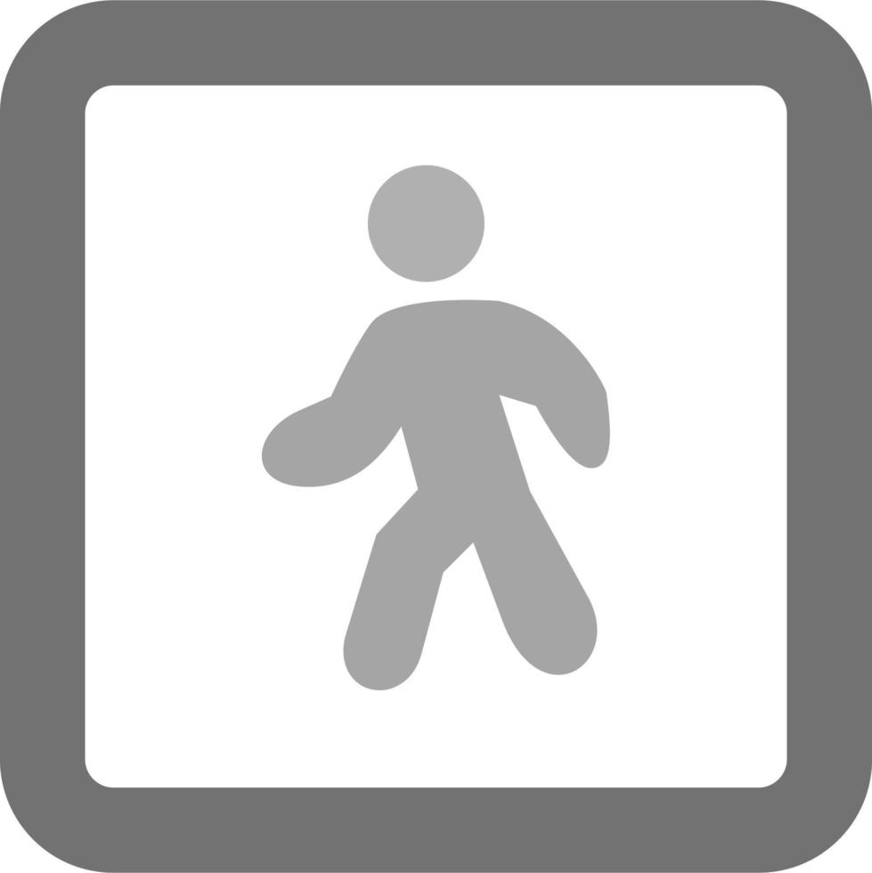 Pedestrian Crossing Vector Icon